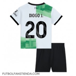 Liverpool Diogo Jota #20 Segunda Equipación Niños 2023-24 Manga Corta (+ Pantalones cortos)